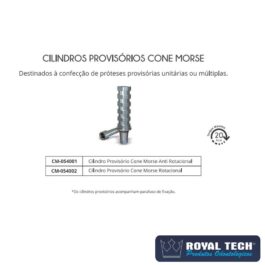 CILINDRO PROVISÓRIO CONE MORSE ANTI-ROTACIONAL (BIOCONECT)