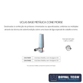 UCLA BASE METÁLICA CONE MORSE COM HEXÁGONO (BIOCONECT)