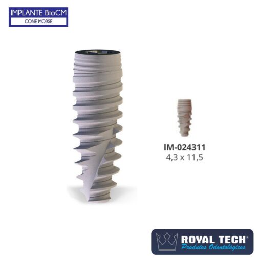 IM024311 - IMPLANTE CONE MORSE (4.3 X 11.5) 1UN (BIOCONECT)